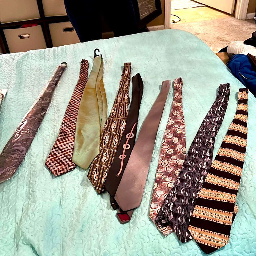 Mens variety of ties